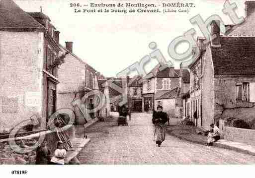 Ville de DOMERAT, carte postale ancienne