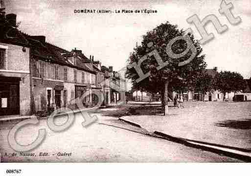 Ville de DOMERAT, carte postale ancienne