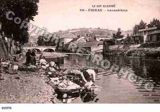 Ville de FIGEAC, carte postale ancienne