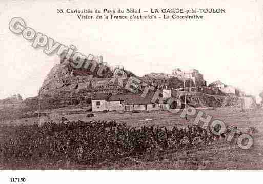 Ville de GARDE(LA), carte postale ancienne