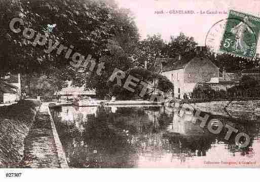 Ville de GENELARD, carte postale ancienne