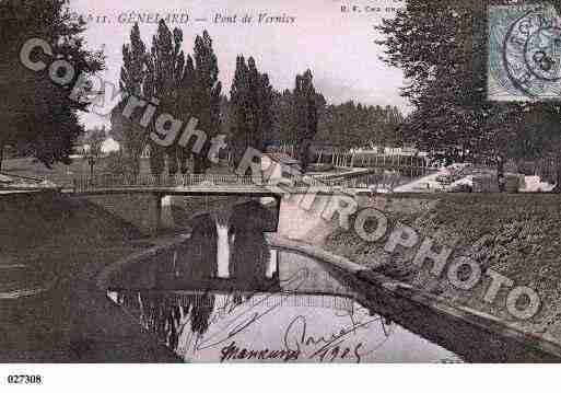 Ville de GENELARD, carte postale ancienne