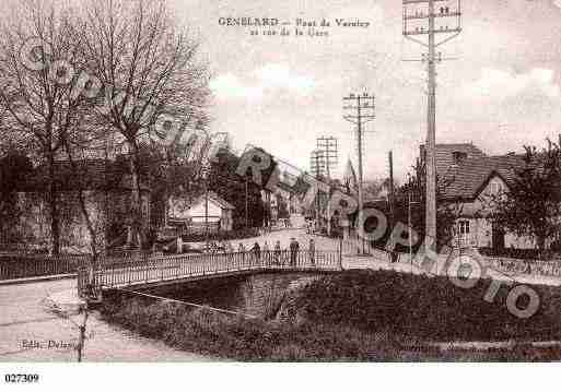 Ville de GENELARD, carte postale ancienne