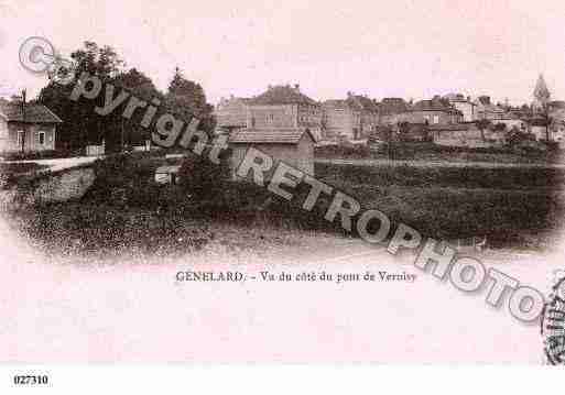 Ville de GENELARD, carte postale ancienne