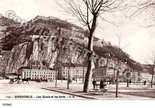 Ville de GRENOBLE, carte postale ancienne