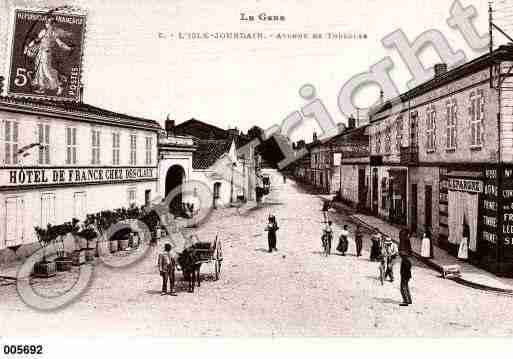 Ville de ISLEJOURDAIN(L'), carte postale ancienne