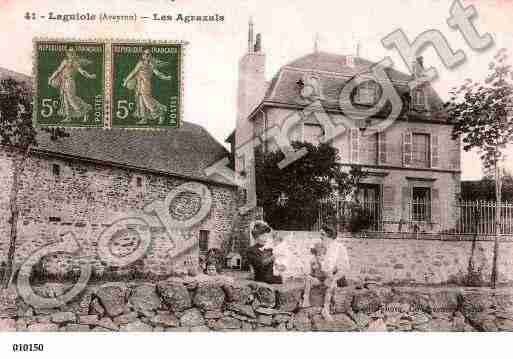 Ville de LAGUIOLE, carte postale ancienne Ville de LAGUIOLE, carte postale ancienne