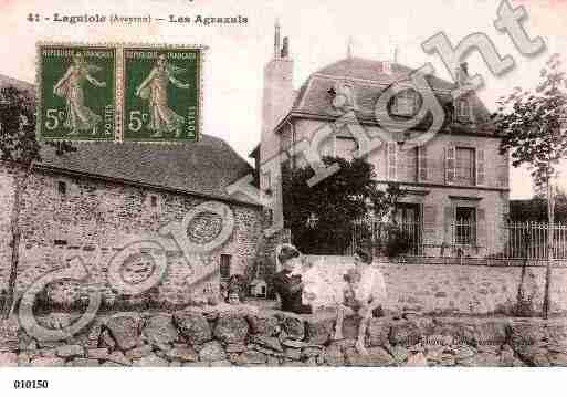 Ville de LAGUIOLE, carte postale ancienne