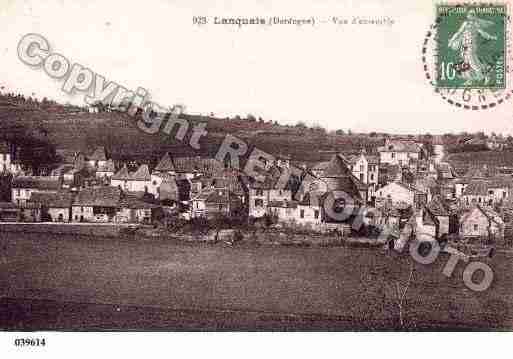 Ville de LANQUAIS, carte postale ancienne