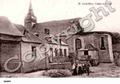 Ville de LEALVILLERS, carte postale ancienne