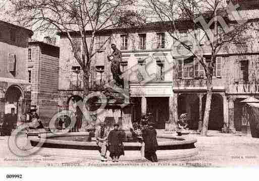 Ville de LIMOUX, carte postale ancienne