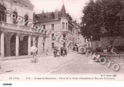Ville de LONSLESAUNIER, carte postale ancienne