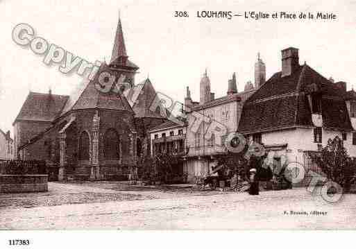 Ville de LOUHANS, carte postale ancienne