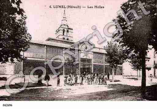 Ville de LUNEL, carte postale ancienne