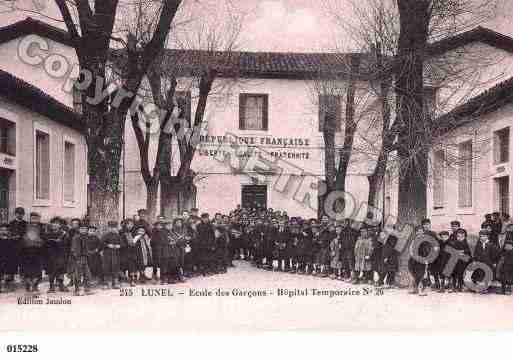 Ville de LUNEL, carte postale ancienne