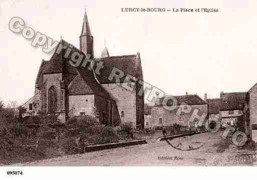 Ville de LURCYLEBOURG, carte postale ancienne