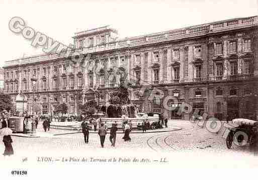 Ville de LYON, carte postale ancienne