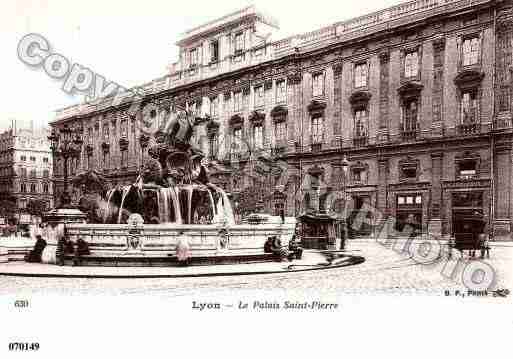 Ville de LYON, carte postale ancienne