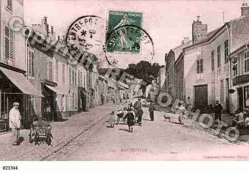 Ville de MALZEVILLE, carte postale ancienne