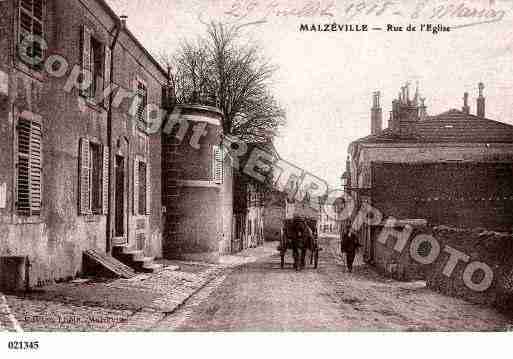 Ville de MALZEVILLE, carte postale ancienne