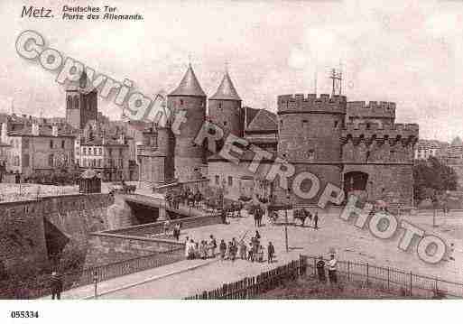 Ville de METZ, carte postale ancienne