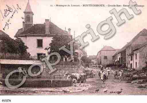 Ville de MONTECHEROUX, carte postale ancienne