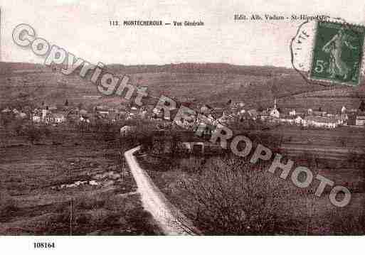 Ville de MONTECHEROUX, carte postale ancienne