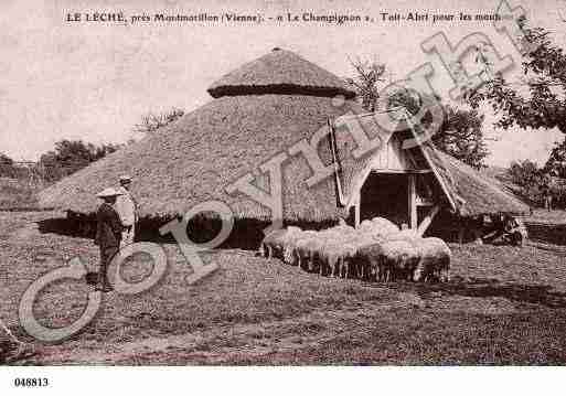 Ville de MONTMORILLONLELECHE, carte postale ancienne