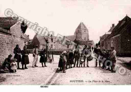 Ville de MOUTIERSENBEAUCE, carte postale ancienne