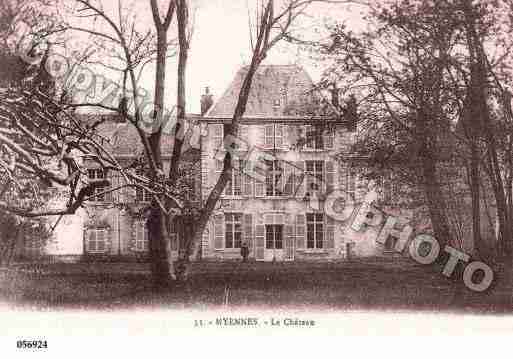 Ville de MYENNES, carte postale ancienne