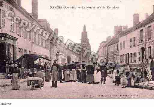 Ville de NANGIS, carte postale ancienne