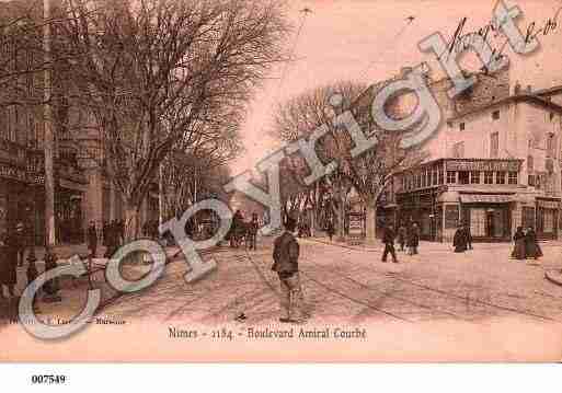 Ville de NIMES, carte postale ancienne