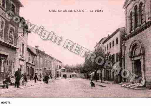 Ville de ORLIENAS, carte postale ancienne