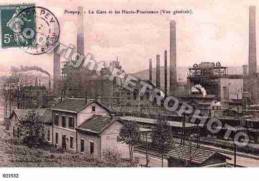 Ville de POMPEY, carte postale ancienne