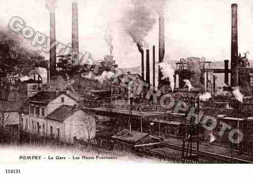 Ville de POMPEY, carte postale ancienne