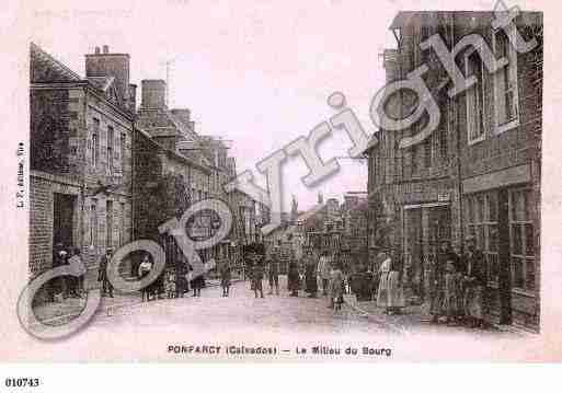 Ville de PONTFARCY, carte postale ancienne