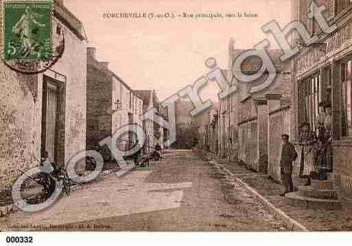 Ville de PORCHEVILLE, carte postale ancienne