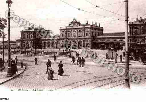 Ville de REIMS, carte postale ancienne