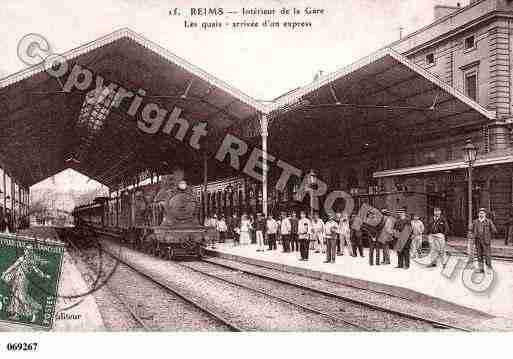 Ville de REIMS, carte postale ancienne