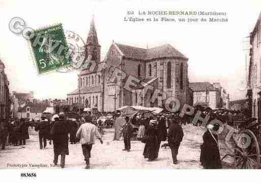 Ville de ROCHEBERNARD(LA), carte postale ancienne