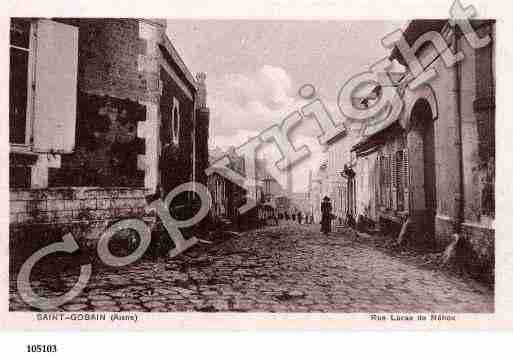 Ville de SAINTGOBAIN, carte postale ancienne