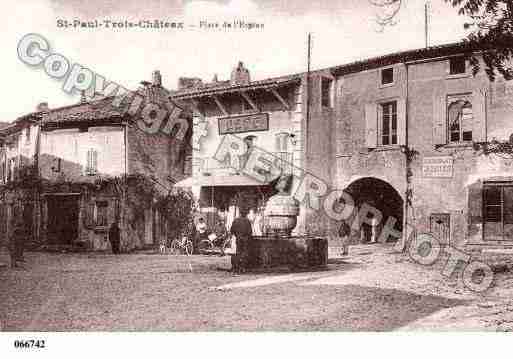 Ville de SAINTPAULTROISCHATEAUX, carte postale ancienne