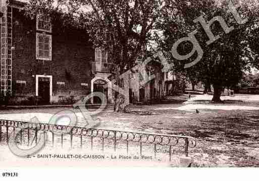 Ville de SAINTPAULET, carte postale ancienne