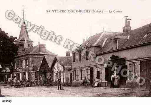 Ville de SAINTECROIXSURBUCHY, carte postale ancienne Ville de SAINTECROIXSURBUCHY, carte postale ancienne