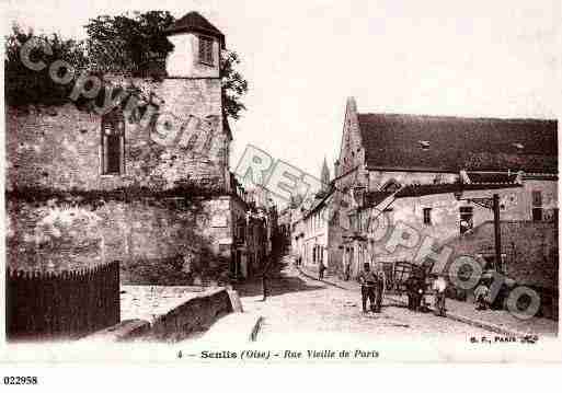 Ville de SENLIS, carte postale ancienne