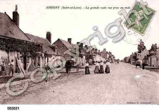 Ville de SORIGNY, carte postale ancienne