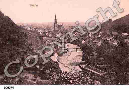 Ville de THANN, carte postale ancienne