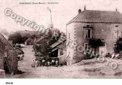 Ville de TORCENAY, carte postale ancienne