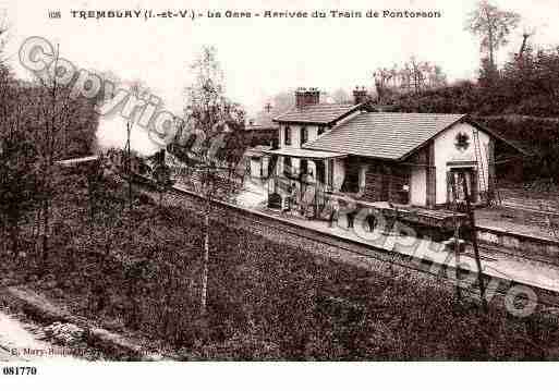 Ville de TREMBLAY, carte postale ancienne