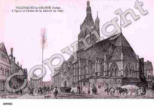 Ville de VILLENAUXELAGRANDE, carte postale ancienne
